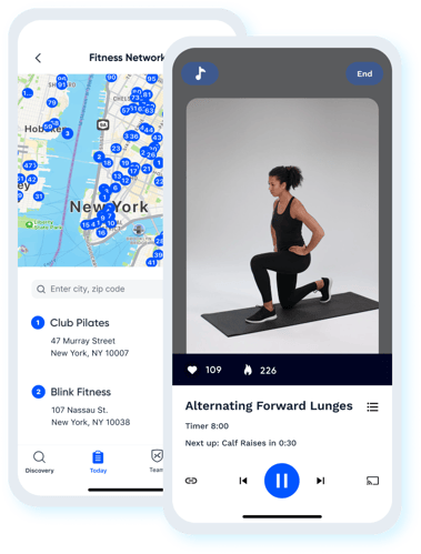 Gym phone mockup